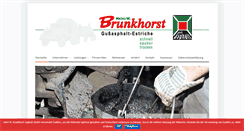 Desktop Screenshot of gussasphalt-brunkhorst.de